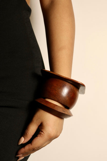 Wooden Bangles (Stack of 3)