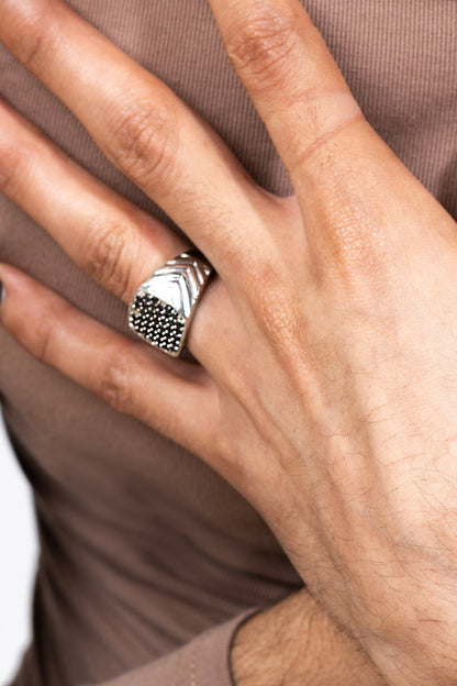 Black Cross Necklace and Don Ring Combo