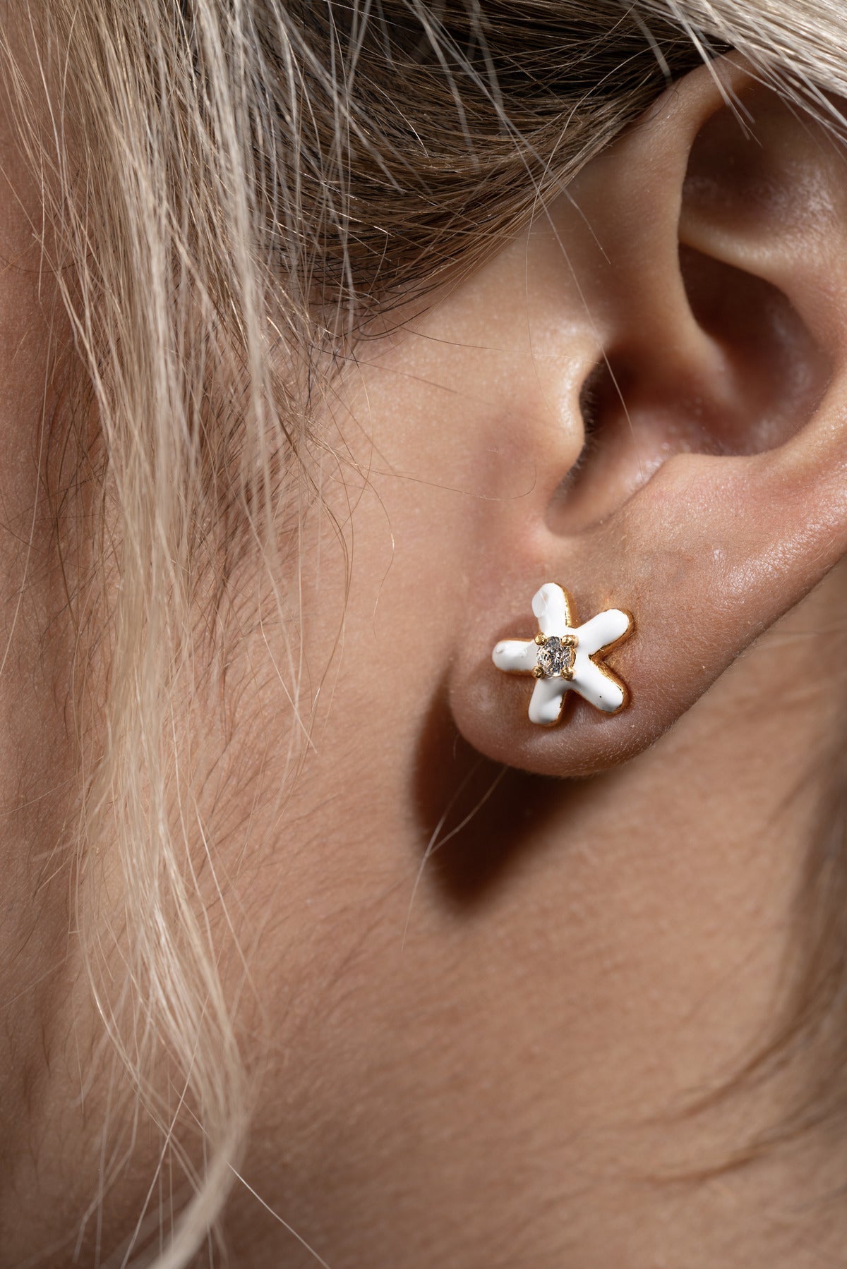 Flower Enamel Studs