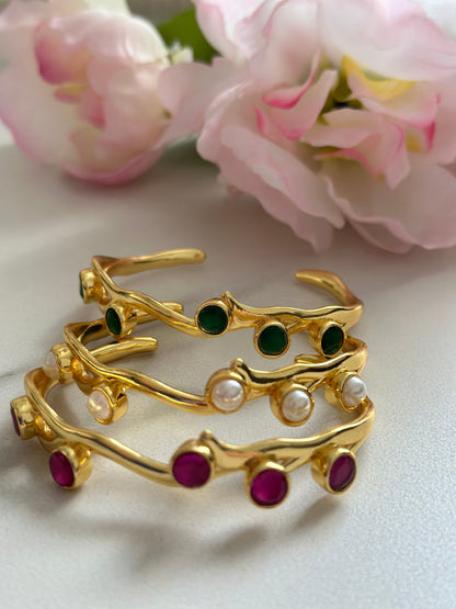 Crooked Stone Bangles