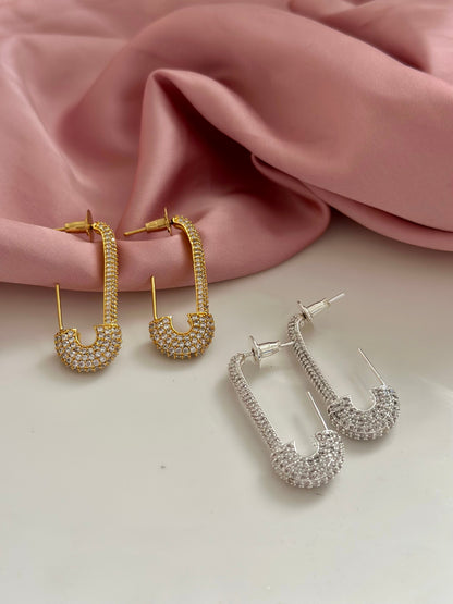 SAFETY PIN EARRINGS