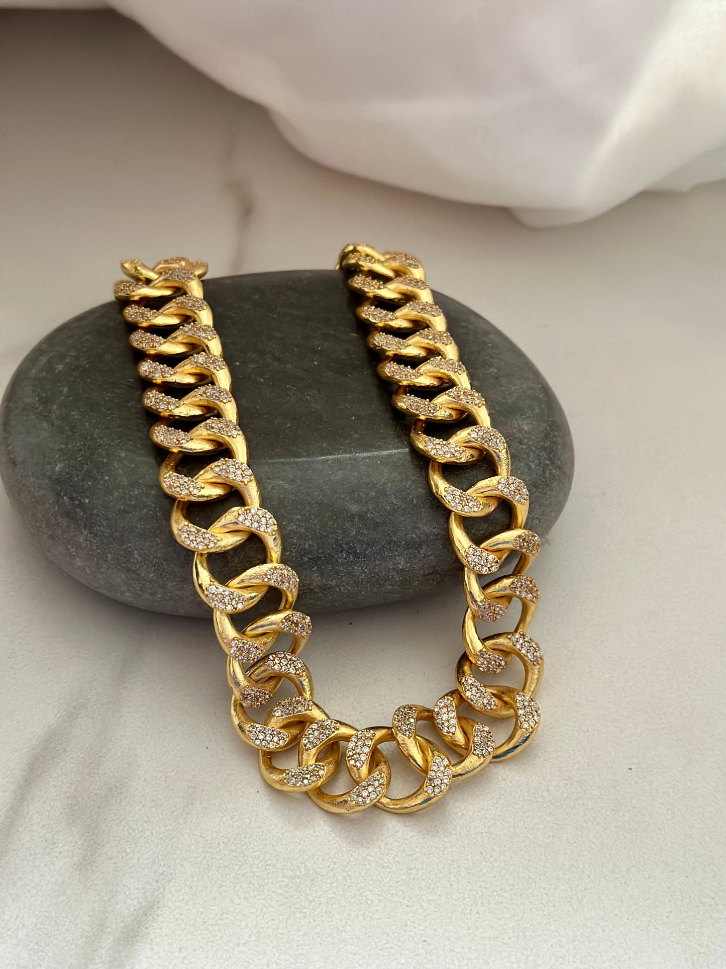 Hand Studded Cuban Chain