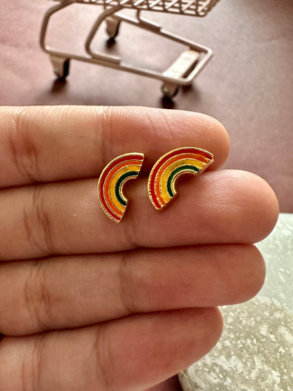 Rainbow Enamel Studs