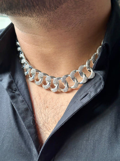 Hand Studded Cuban Chain