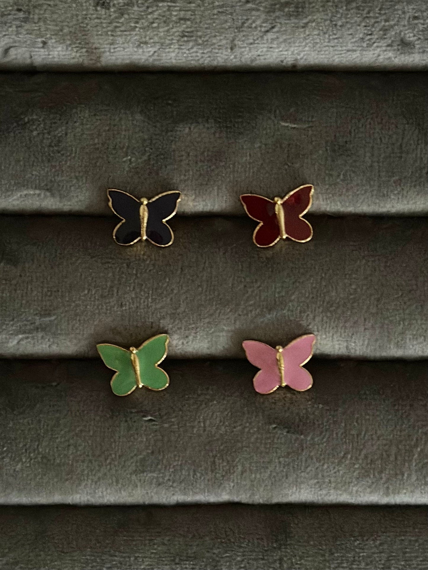 Butterfly Enamel Studs