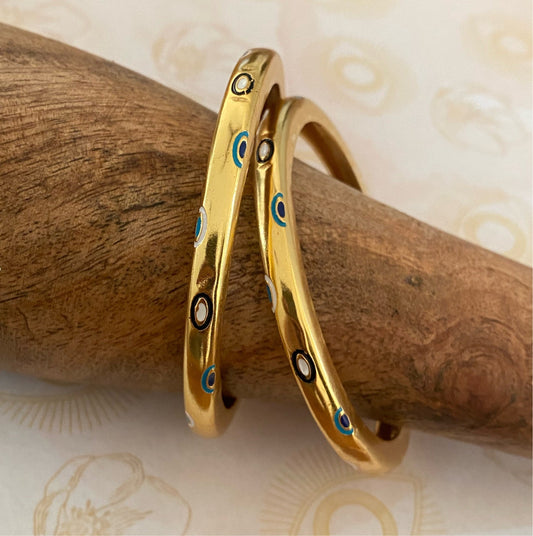 Evil Eye Bangle - Thin