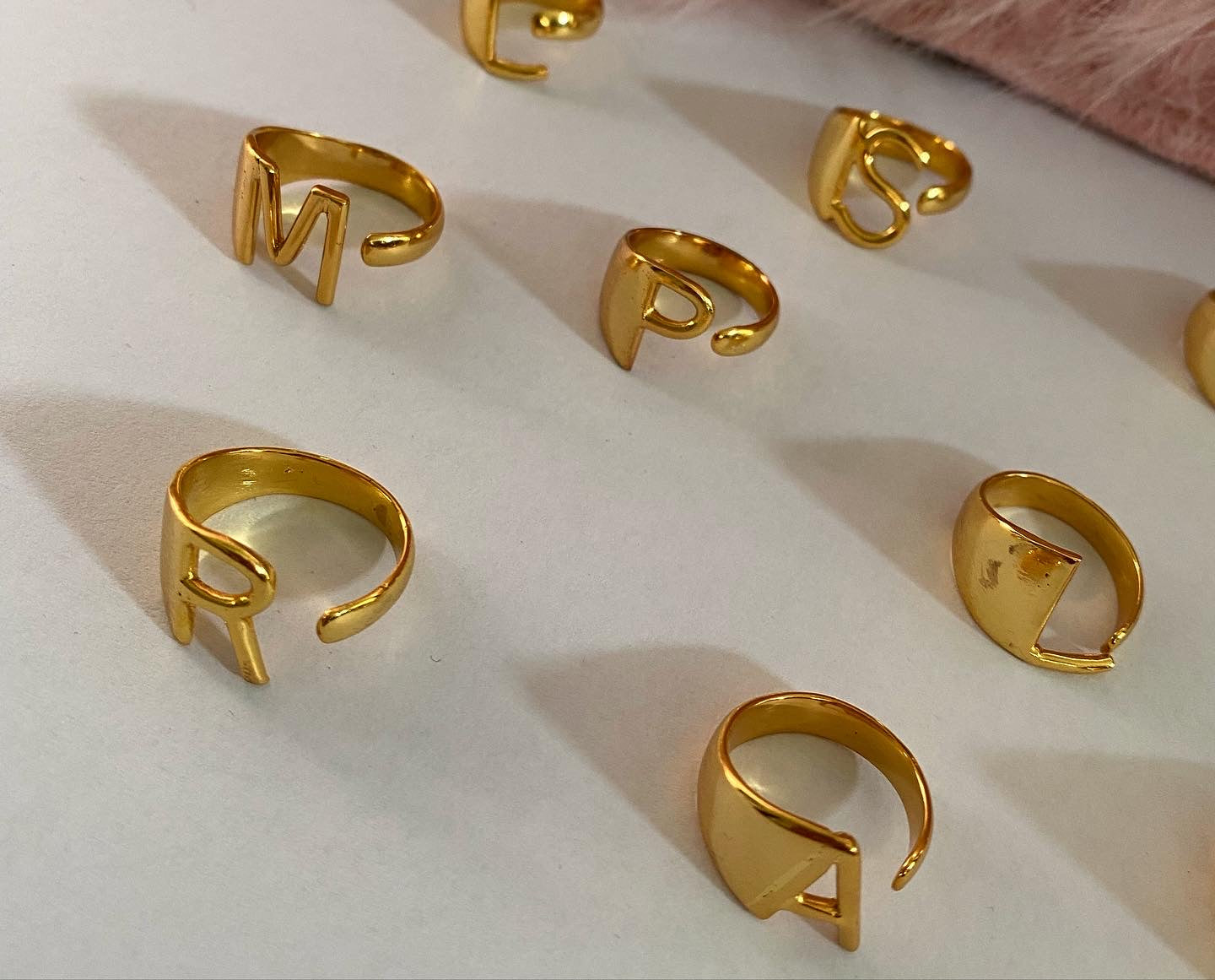 Gold Rings For Men & Women | Alphabet Rings